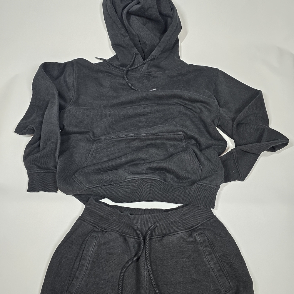 Fashion Nova Stole Your Boyfriend Zip-up Hoodie & Jogger Black 2-Piece Set - Picture 3 of 16